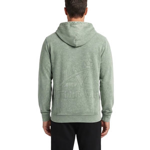 Nueva Llegada: Sudadera con Capucha y Cremallera para Hombre, Lavado Ácido, 100% Algodón, Chaqueta de Invierno Informal con Mangas Largas, Ajuste Cómodo para el Día a Día - Product Image 2