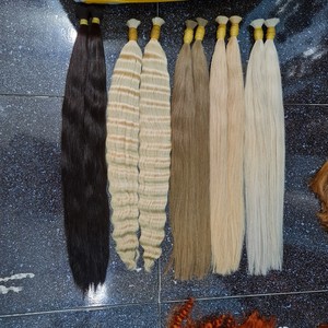 Ready Ship Bulk 100% Virgin Vietnamese Remy Human Hair Natural Straight Extensions Reliable Curly <b>Wigs</b> Unprocessed <b>Braiding</b> Hair - Product Image 3