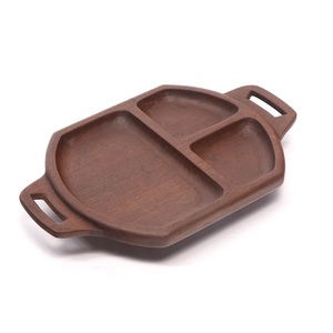 Bandeja de madera Rectangular hecha a mano de nogal única de diseño personalizado de alta calidad para cocina, comida y desayuno, bandeja de madera para servir - Product Image 4