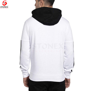 Sudadera con capucha de gran tamaño personalizada de alta calidad para hombre, Jersey de invierno sin cuerdas de talla grande con forro polar grueso teñido liso - Product Image 6
