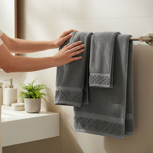 Juego de Toallas de Mano de Lujo con Logotipo Personalizado, 100% Algodón, Secado Rápido, Certificado Oeko-Tex, GSM Alto, Gruesas, Suaves y Absorbentes, Venta al por Mayor - Product Image 5