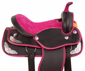 Arbre en plastique souple de selle de course occidentale de style anglais léger pour les débutants en équitation de ranch - Product Image 3