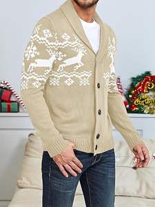 Breathable Plus Size <b>Men's</b> Sweaters <b>Christmas</b> <b>Cardigan</b> Sweaters 2024 High Quality Plus Cotton Sweaters <b>Men</b> Casual Sweatshirts - Product Image 5