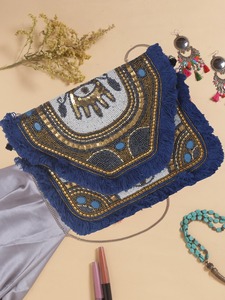 Sac à bandoulière pour femme de style bohème, motif brodé fait main, sac bandoulière pour festival, vente en gros - Product Image 2