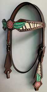 Conjunto de cuello y cabeza tallado con cuentas occidentales de cuero Argentino más vendido a un precio asequible - Product Image 6