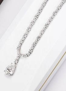 Haute qualité vvs Moissanite diamant collier argent plaqué 925 VVS Passes diamant testeur pour mariages cadeaux pour les femmes - Product Image 5