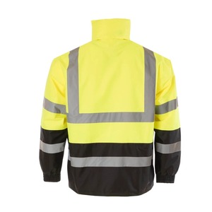เสื้อแจ็กเก็ต Hi viz VIS สะท้อนแสงกันน้ำชุดทำงานมีฮู้ดบุนวม - Product Image 3