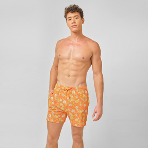 Shorts de bain extensibles pour hommes 165 GSM en polyester et élasthanne, séchage rapide, poches latérales, taille élastique, fournisseur d'usine OEM sous marque privée - Product Image 3