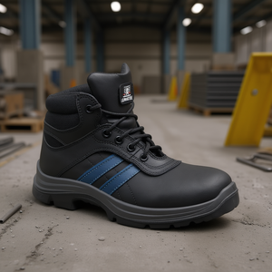 Bottes de sécurité en cuir Andy S3 SRC EN20345 haute sécurité taille 40 noir/bleu LEMAITRE Fitness - Product Image 3