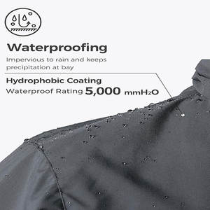 Veste d'hiver de haute qualité, logo OEM, camping, randonnée, denim personnalisé, vintage, col montant, motif uni, imperméable, respirante, pour hommes - Product Image 4