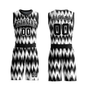 Tenues de basketball sans manches personnalisées OEM avec logo, antibactériennes, imprimées lumineusement, maillots et shorts, numéros de club cousus - Product Image 1