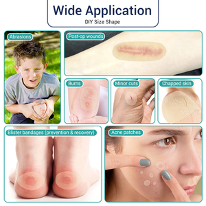 Rullo idrocolloide BLUENJOY per bende cerotto idrocolloide Extra Large Cut-To-Size per la cura della ferita con Ultra assorbente autoadesivo - Product Image 3