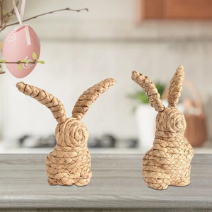 Venta al por mayor de figuritas de conejito de Pascua de jacinto de agua ecológicas, suministros de vacaciones de Pascua para la decoración del hogar de Vietnam - Product Image 4