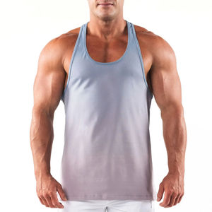 Débardeur de sport pour homme, débardeurs de sport pour homme en coton uni, nouveau modèle de sport en vente, extensible dans les quatre sens pour la flexibilité et la mobilité, OEM - Product Image 1