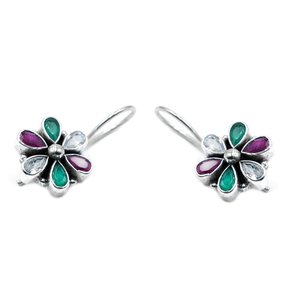 Pendientes múltiples delicados de Plata de Ley 925, joyería de boda minimalista pequeña para artículo de regalo de moda de aniversario - Product Image 1