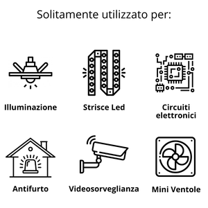 Alimentatore universale in metallo 250W stabilizzato 12V 20 Ampere Switching alimentatore industriale - Product Image 2