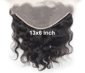 13x6 HD ลูกไม้หน้าผากธรรมชาติผมบริสุทธิ์วัดมนุษย์ผมโปร่งใสด้านหน้าชิ้น - Product Image 4