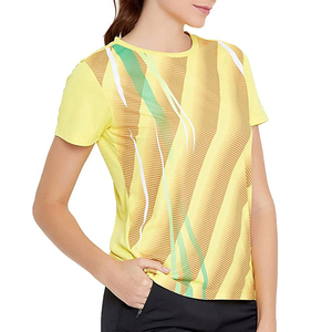 Venta al por mayor barato Tasa de verano de las mujeres O cuello de manga corta de color de manga corta de las mujeres transpirables camisetas para damas Servicio OEM - Product Image 4