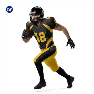 Ultimate Durability Printed Custom American Football Jersey Set 3D Pattern 100% Polyester Quick Dry Breathable Plus Size <b>Men</b> - Product Image 4