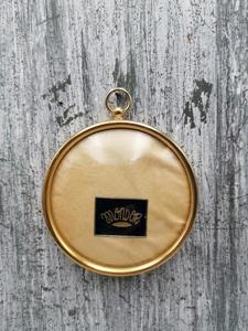 Round <b>Gold</b> Clock Design Hanging <b>Frame</b> Perfect For Home Decor Room Decor And Restaurants Entrance Decor From India - Product Image 5