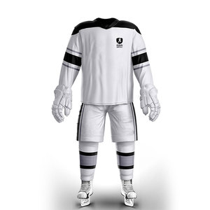 ชุดยูนิฟอร์มทีมฮอกกี้น้ำแข็งคลาสสิก เสื้อและกางเกงที่ทนทานและสวมใส่สบาย แผ่นเสริมความแข็งแรง ผ้าเนื้อเบา เหมาะสำหรับการฝึกซ้อม - Product Image 1