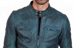 Chaqueta de Cuero Blanca para Hombre, de Moda, con Logotipo Personalizado, de Primera Calidad, Transpirable, Fabricada por OEM, Venta al por Mayor 2026 - Product Image 4