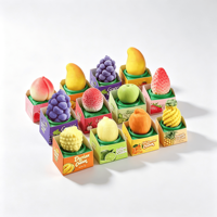 Vente directe usine – Crème glacée aux fruits croustillante au chocolat, emballage en boîte, saveurs mangue, fraise, pêche, avocat – Sucettes glacées très prisées