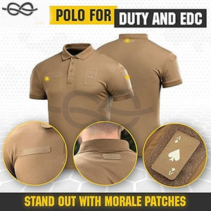 Polo respirant tactique de qualité T-Shirt à manches courtes à séchage rapide Hommes Randonnée en plein air Entraînement tactique Sports - Product Image 5