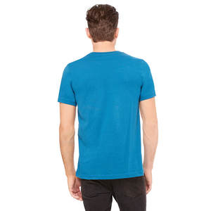Nuevo diseño personalizado cuello en V personalizado azul Hombre Camisetas - Product Image 5
