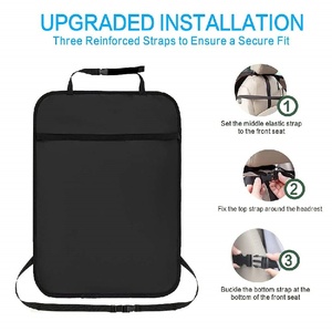 Nouvel Organisateur de Siège Auto Polyvalent en Polyester Style Kick-Style 2025 avec Plateau Porte-Gobelet pour Rangement et Voyage des Enfants - Product Image 3