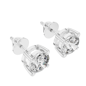 ต่างหูเพชร CVD แบบฝัง 2.5 กะรัต คุณภาพ VVS-VS สี EF ทอง 18KT, 14KT, 10KT และเงิน 925  โมอิสซาไนต์ สีโรสโกลด์, สีเหลือง, สีขาว - Product Image 6