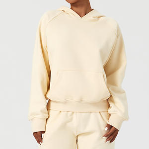 Outdoor Fashion Pullover Hooded Casual Loose Sports Clothes Autumn Winter Warm Pockets Long Sleeved Fleece Front Women - Product Image 4