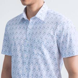 Aristino เสื้อพิมพ์ลายไม้ไผ่สำหรับผู้ชาย, เสื้อทรงพอดีตัวแขนสั้นต่อต้านริ้วรอยเป็นมิตรกับสิ่งแวดล้อม - Product Image 5