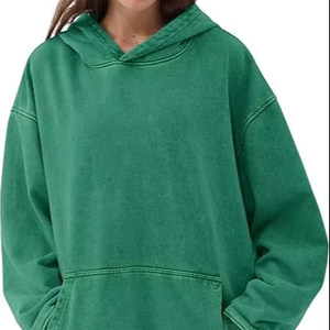 Sudadera con Capucha para Hombre, de Invierno, Gruesa, de Algodón y Felpa, Lavada con Ácido, con Impresión Digital, Ecológica y Transpirable - Product Image 1