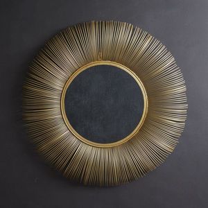 Modern Style <b>Gold</b> Frame Selfie Wall <b>Mirror</b> Luxury Fashionable Bedroom Interior Decorative <b>Mirror</b> Best Prices Metal Wedding - Product Image 3