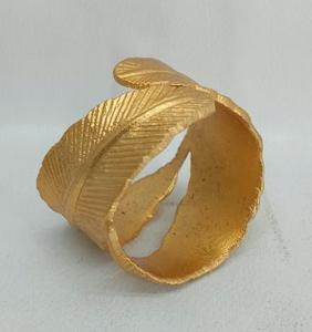 Beau design anneau de papier de soie en aluminium plus grande qualité anneau de papier de soie de taille personnalisée pour une utilisation de fête de mariage en or - Product Image 1