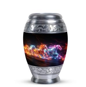 Urna Funeraria Moderna de Metal para Cenizas Humanas con Opciones Personalizables - Ecológica para Adultos - Product Image 1