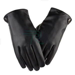 Razorts Genuine Leather <b>Touch</b> <b>Screen</b> <b>Gloves</b> Wrist Length Thermal Breathable For Women Cycling Travel Daily Use - Product Image 5