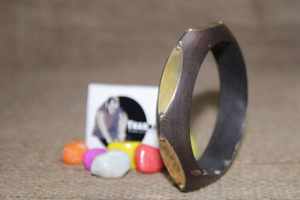 Stylish New Fashion <b>Wooden</b> <b>Bangle</b> for Women with Strip Design Traditional & Trendy - Product Image 3