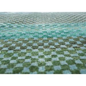 Alfombra Freedom Manchaha de Lana y Seda de Bambú con Patrón Geométrico Azul, Anudada a Mano, para Decoración de Sala de Estar - Les-1751 - Product Image 3