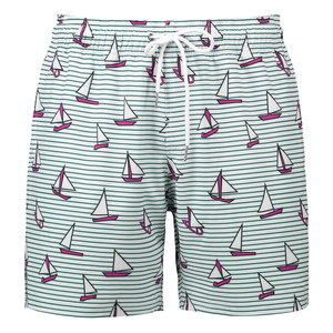 Pantalones cortos de playa con estampado para hombre, material cómodo de secado rápido, ideal para nadar, surfear y ropa de vacaciones con tamaño personalizado - Product Image 1