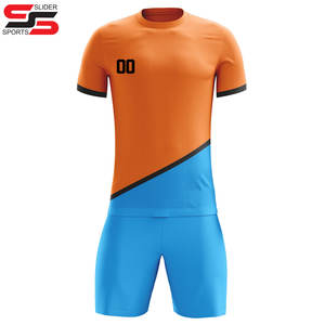 Uniforme de fútbol azul y blanco juvenil personalizado, camiseta de árbitro de fútbol vintage, uniformes de alta calidad para conjuntos de equipos - Product Image 3