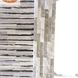 Revêtement mural en pierre de champignon blanc de qualité supérieure, carreaux de marbre poli, écologiques, imperméables, pour la façade extérieure de villas modernes - Product Image 2