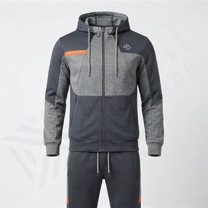 Conjunto Deportivo Personalizado con Logotipo Bordado para Hombre, Chaqueta con Capucha, Pantalones, Sudadera Holgada, Traje Deportivo para Gimnasio y Fitness - Product Image 1