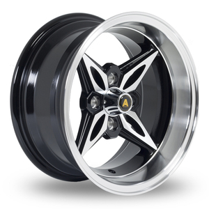 14 Ruedas de Aleación Autostar Kanji Negras Pulimentadas, Nuevas, de 15 y 19 Pulgadas, Aluminio Hyper Black Cepillado, 5x114.3, 5x112, Pernos de 25 mm - Product Image 1