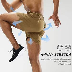 New arrival <b>Men's</b> Casual Gym Running <b>Shorts</b> Quick Dry Drawstring 100% Polyester Custom Logo Sportswear Made in Bangladesh - Product Image 3