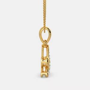 Pendentif en argent personnalisé en forme de cœur avec alphabet et moissanite, nouveau, vente en gros, sans chaîne - Product Image 3