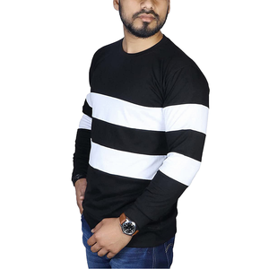 Camisetas de hombre 100% algodón con estampado personalizado, estampado de letras informal ecológico, serigrafía, ajuste holgado de longitud larga - Product Image 1