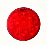 Feu arrière de camion 1/10/12/24 LED, rond de 4 pouces, feu stop, clignotant, feu arrière 12V étanche pour remorque