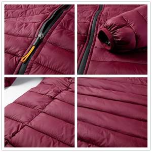 Chaqueta acolchada de gran tamaño de diseñador para hombre, abrigo de burbujas acolchado con capucha de invierno pesada, aspecto brillante sin cuello - Product Image 4